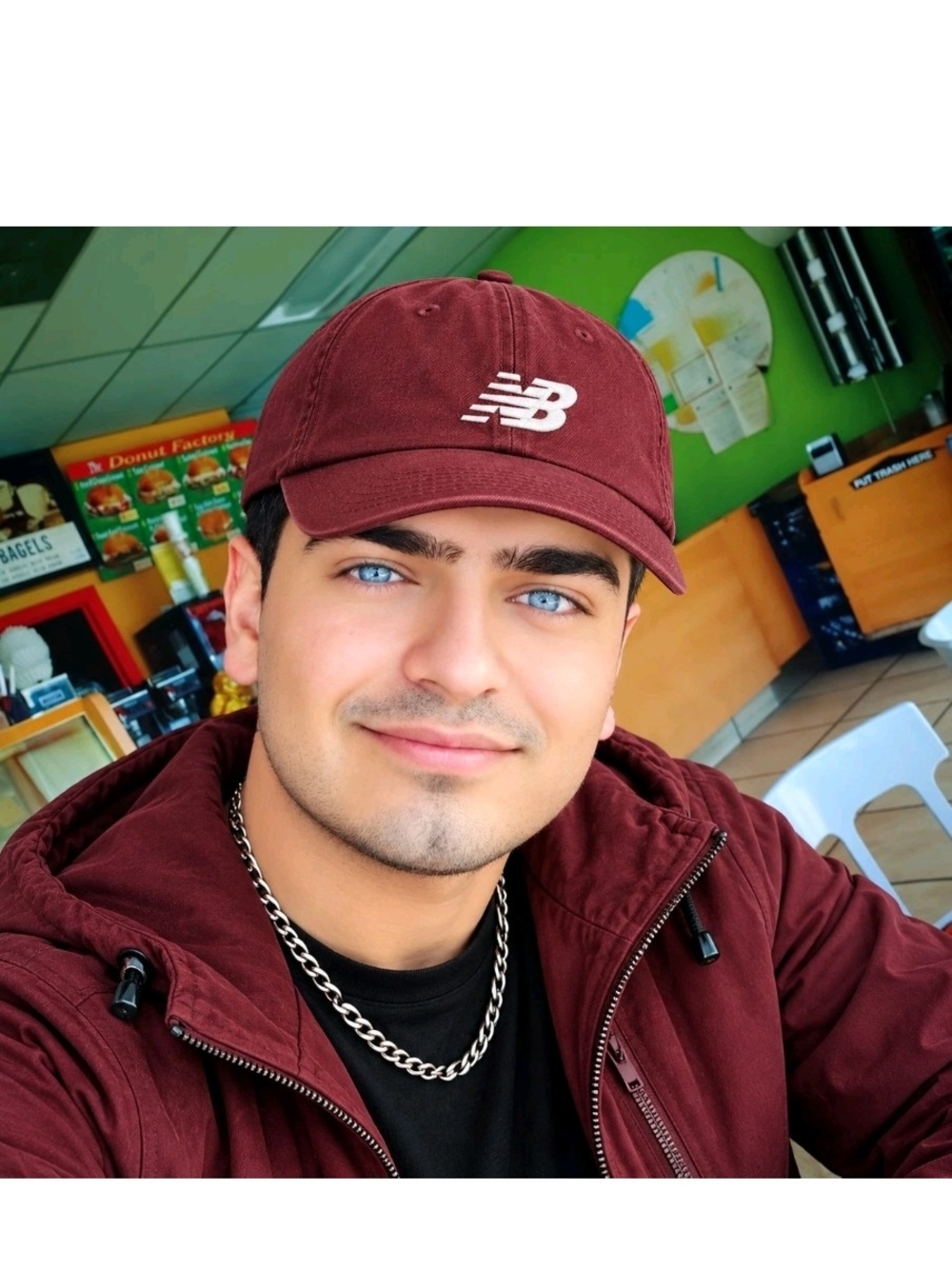 New Balance Hat Cap Strap Back One Size Pomegranate Color